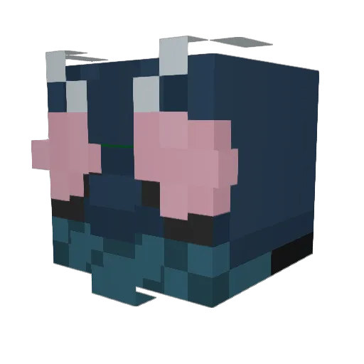 feed7031 Minecraft avatar head, 3D render