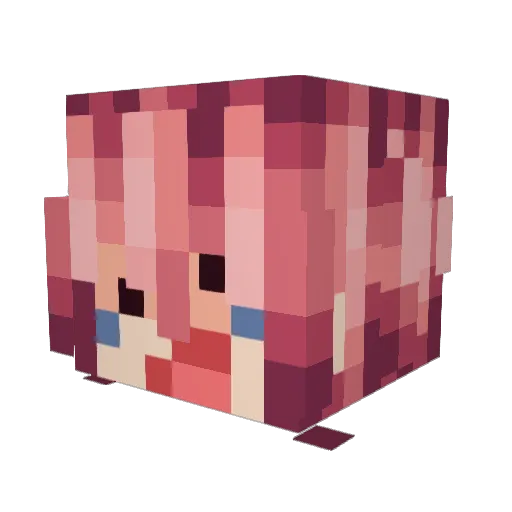 feedmejack_ Minecraft avatar head, 3D render
