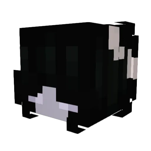 feefeebaby Minecraft avatar head, 3D render