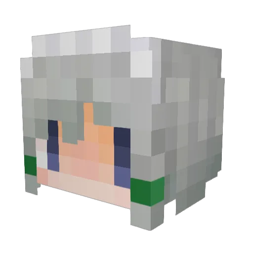 feel_c Minecraft avatar head, 3D render