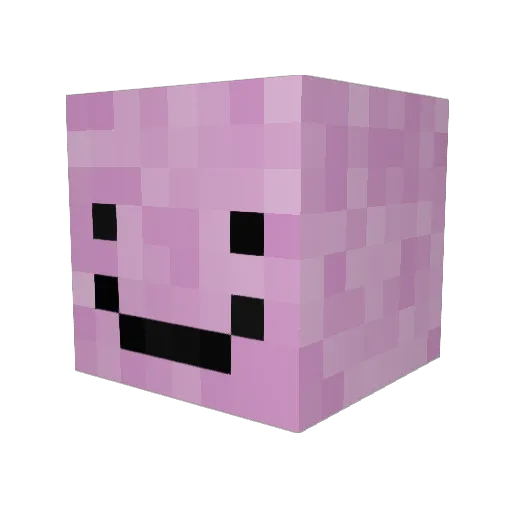 feelids Minecraft avatar head, 3D render