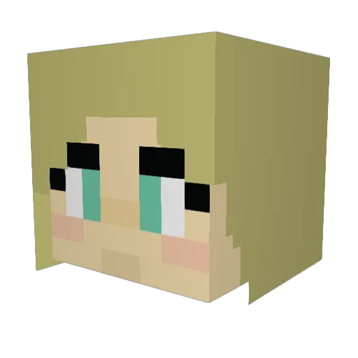 feelinekuramathi Minecraft avatar head, 3D render