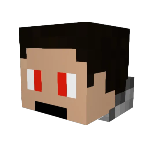 feelinknackered Minecraft avatar head, 3D render