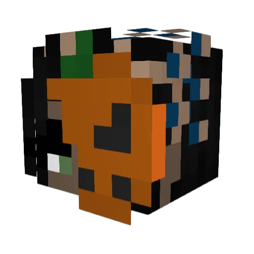 feeloner Minecraft avatar head, 3D render