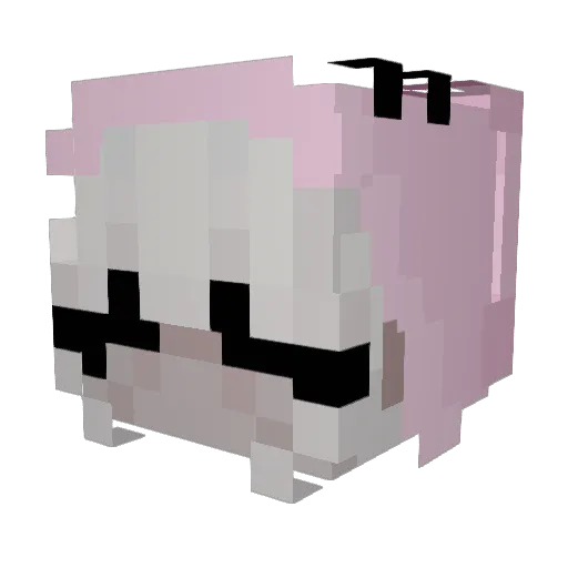 feeluresque Minecraft avatar head, 3D render