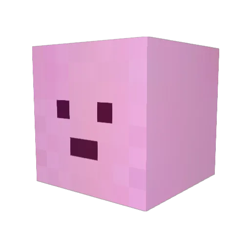 feeluv Minecraft avatar head, 3D render
