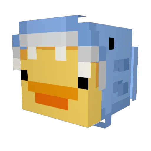 feelyourheartt Minecraft avatar head, 3D render