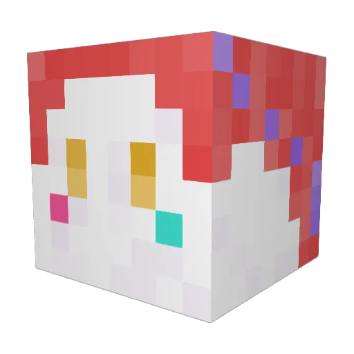 feeshiio Minecraft avatar head, 3D render