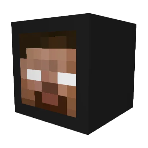 fefejojo Minecraft avatar head, 3D render
