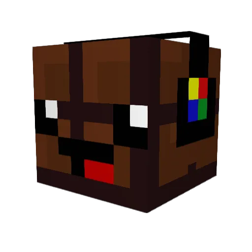 fefuchi Minecraft avatar head, 3D render