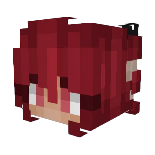 fehce1 Minecraft avatar head, 3D render