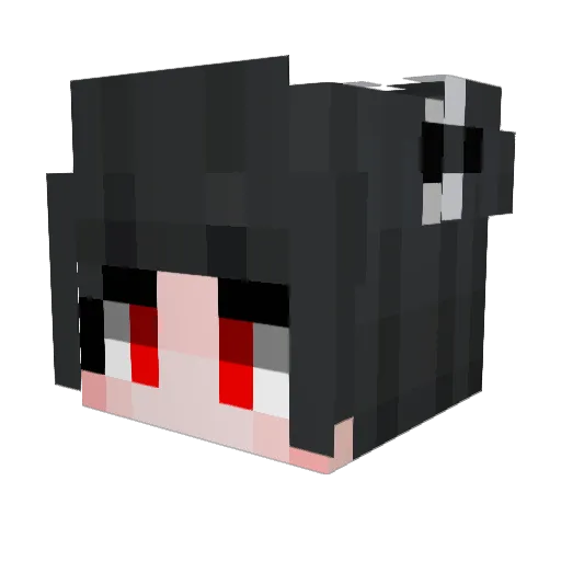 fehix Minecraft avatar head, 3D render