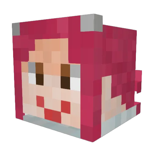 feilly Minecraft avatar head, 3D render