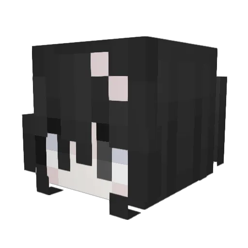 feindselige Minecraft avatar head, 3D render