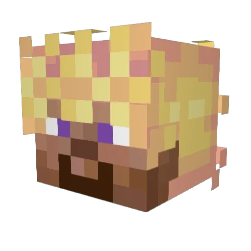 feinhero Minecraft avatar head, 3D render