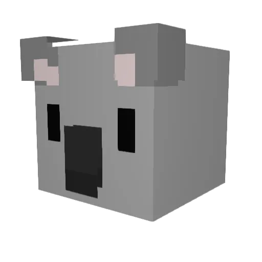 feity77 Minecraft avatar head, 3D render