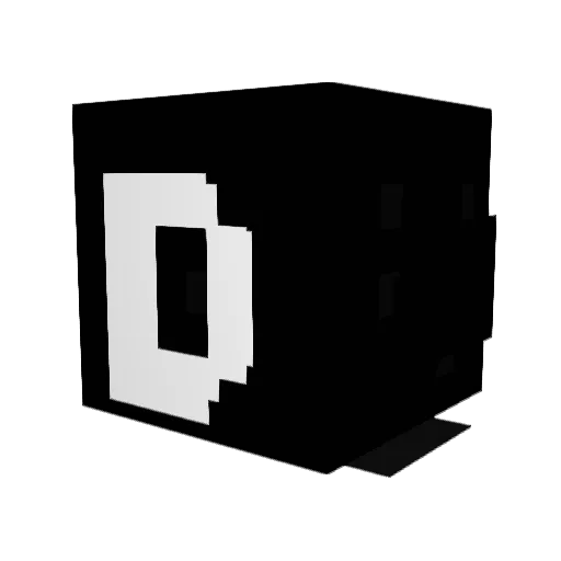 feivo1x Minecraft avatar head, 3D render