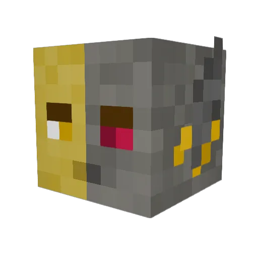 fekkius Minecraft avatar head, 3D render
