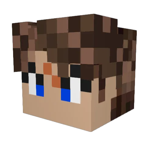 feldspat3000 Minecraft avatar head, 3D render