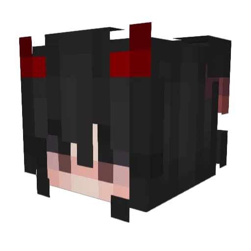 felecc Minecraft avatar head, 3D render
