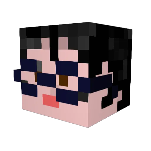 felinamaria Minecraft avatar head, 3D render