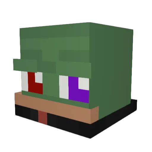 felipe001 Minecraft avatar head, 3D render
