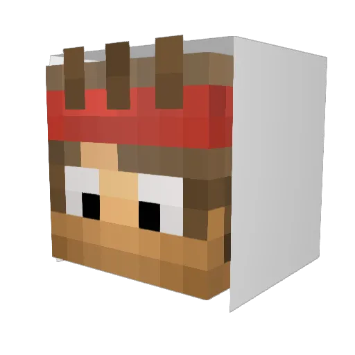 felipe_extrene Minecraft avatar head, 3D render