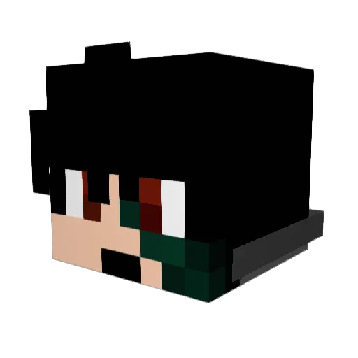 felipecascas Minecraft avatar head, 3D render