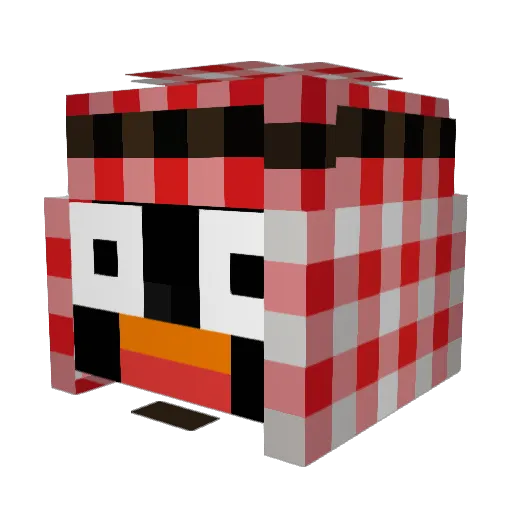 felipemusa Minecraft avatar head, 3D render