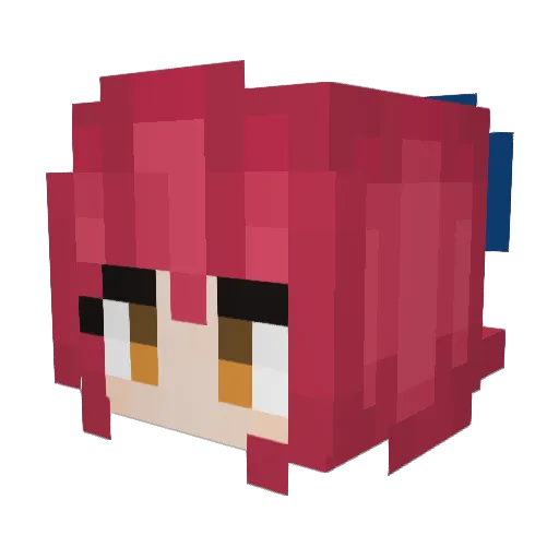 felisogni Minecraft avatar head, 3D render