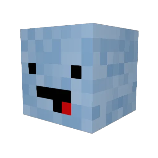 felix12f Minecraft avatar head, 3D render