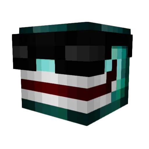 felix3010 Minecraft avatar head, 3D render