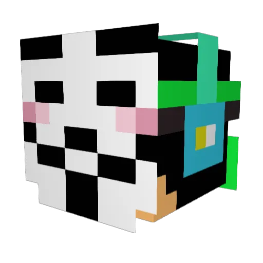 felix307 Minecraft avatar head, 3D render