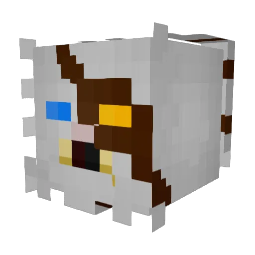 felixDuckk Minecraft avatar head, 3D render