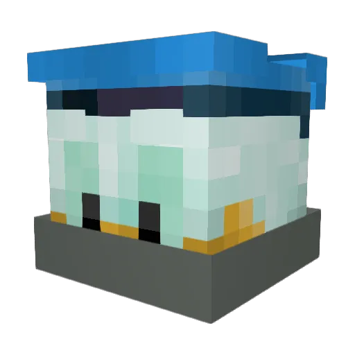 felix_13 Minecraft avatar head, 3D render