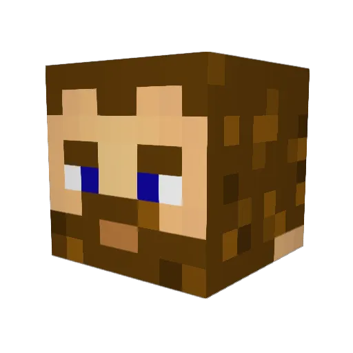 felix_Lore Minecraft avatar head, 3D render