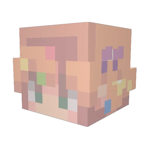 felixies__ Minecraft avatar head, 3D render