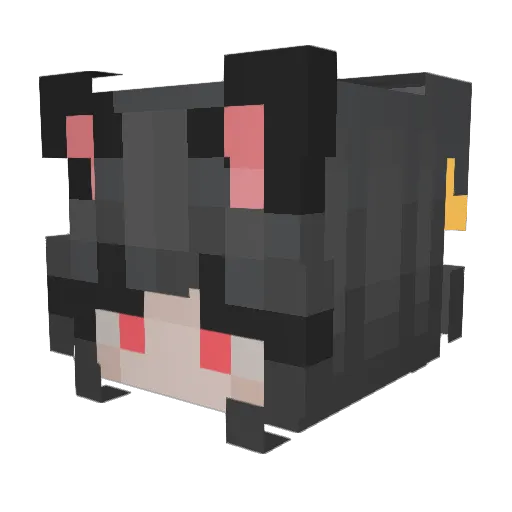 felixsfangirll Minecraft avatar head, 3D render