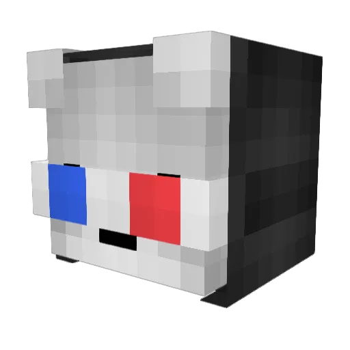 felixth7 Minecraft avatar head, 3D render