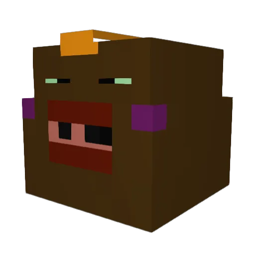 felkq Minecraft avatar head, 3D render