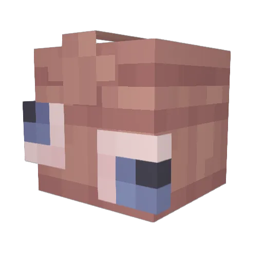 fella1977 Minecraft avatar head, 3D render