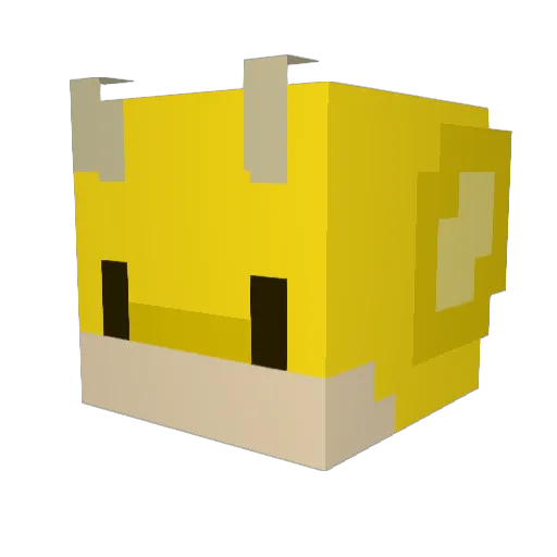felle442 Minecraft avatar head, 3D render