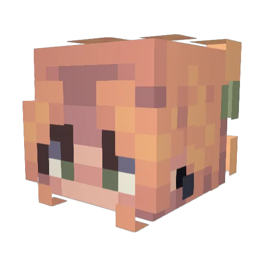 fellsian Minecraft avatar head, 3D render