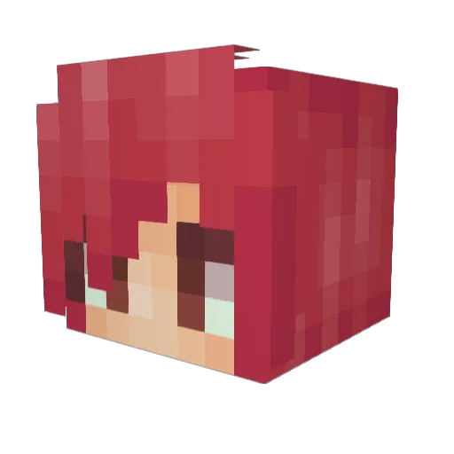 feloreis Minecraft avatar head, 3D render