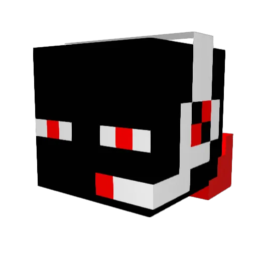 felpodcm Minecraft avatar head, 3D render