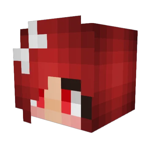 felqqu Minecraft avatar head, 3D render