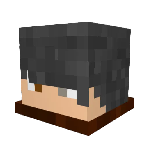 felqu Minecraft avatar head, 3D render