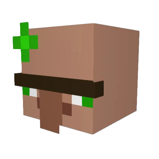 felsha Minecraft avatar head, 3D render