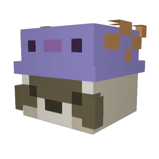 feltme Minecraft avatar head, 3D render
