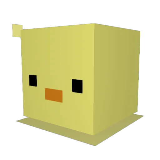 felves Minecraft avatar head, 3D render